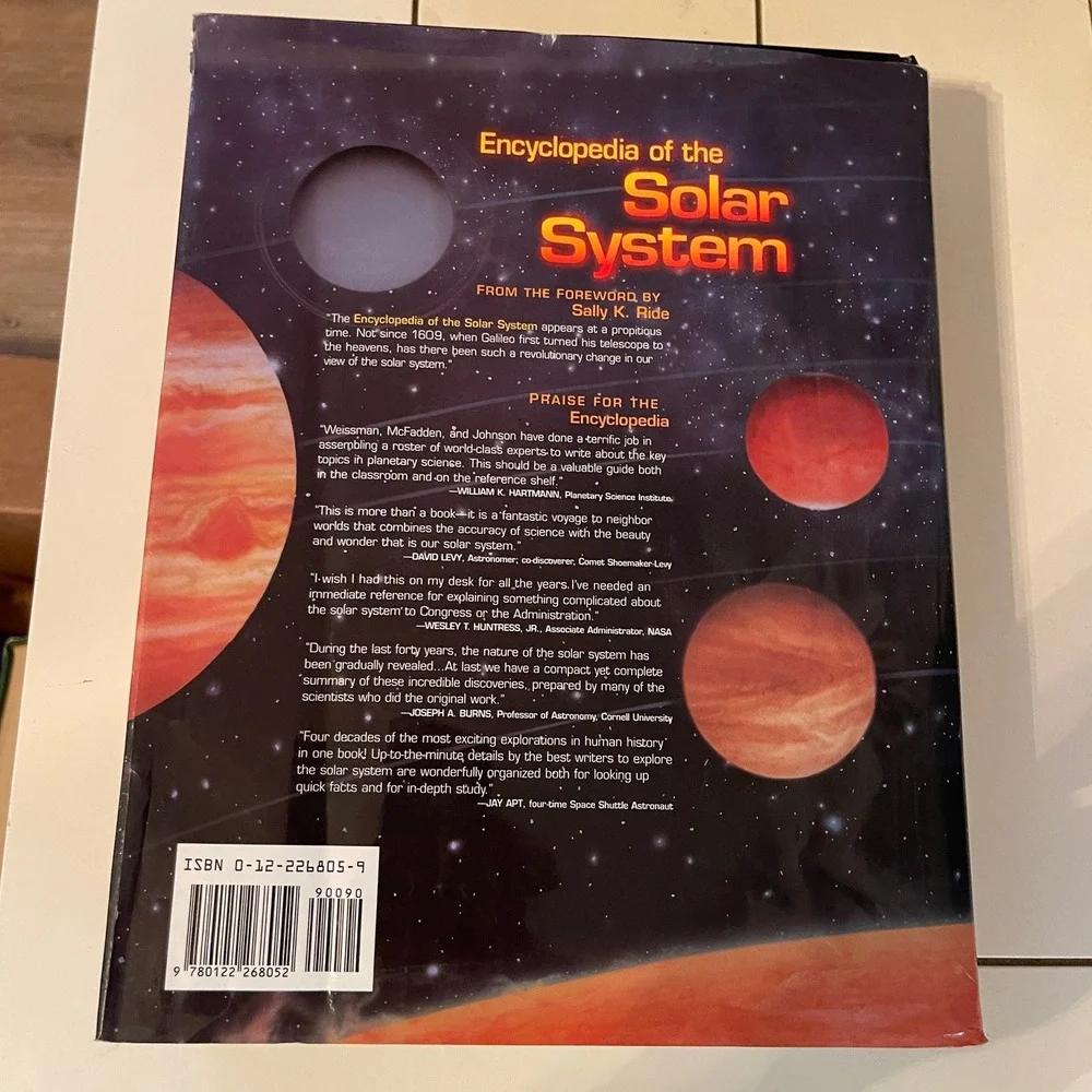 Encyclopedia of the Solar System Hardcover 1999 Academic Press Sally Ride Space